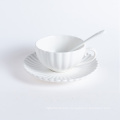 Wholesale matte reusable tea milk ceramic cup and saucer mug custom logo porcelain cappuccino coffee cup and saucer set